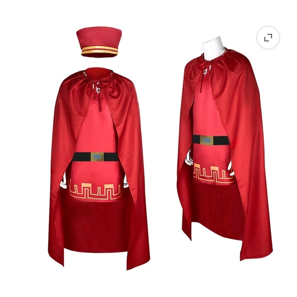 NWOT Unisex Adult King Farquaad Cosplay Costume Outfits Halloween Shrek